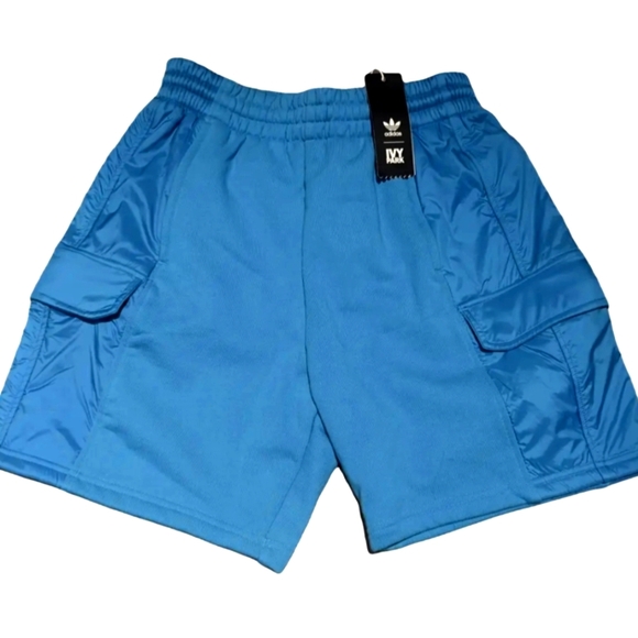 Adidas x Ivy Park Unisex Blue Shorts sz 2XS NWT - Picture 1 of 9